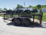 6.4x12 Dovetail Utility Trailer with 2ft Mesh Sides (2) 3,500lb Axles 7K GVWR - Image 3
