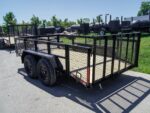 6.4x12 Dovetail Utility Trailer with 2ft Mesh Sides (2) 3,500lb Axles 7K GVWR - Image 4