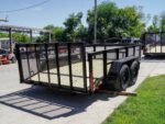 6.4x12 Dovetail Utility Trailer with 2ft Mesh Sides (2) 3,500lb Axles 7K GVWR - Image 5