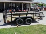 6.4x12 Dovetail Utility Trailer with 2ft Mesh Sides (2) 3,500lb Axles 7K GVWR - Image 6