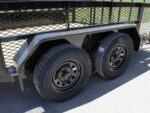 6.4x12 Dovetail Utility Trailer with 2ft Mesh Sides (2) 3,500lb Axles 7K GVWR - Image 11