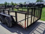 6.4x12 Dovetail Utility Trailer with 2ft Mesh Sides (2) 3,500lb Axles 7K GVWR - Image 12