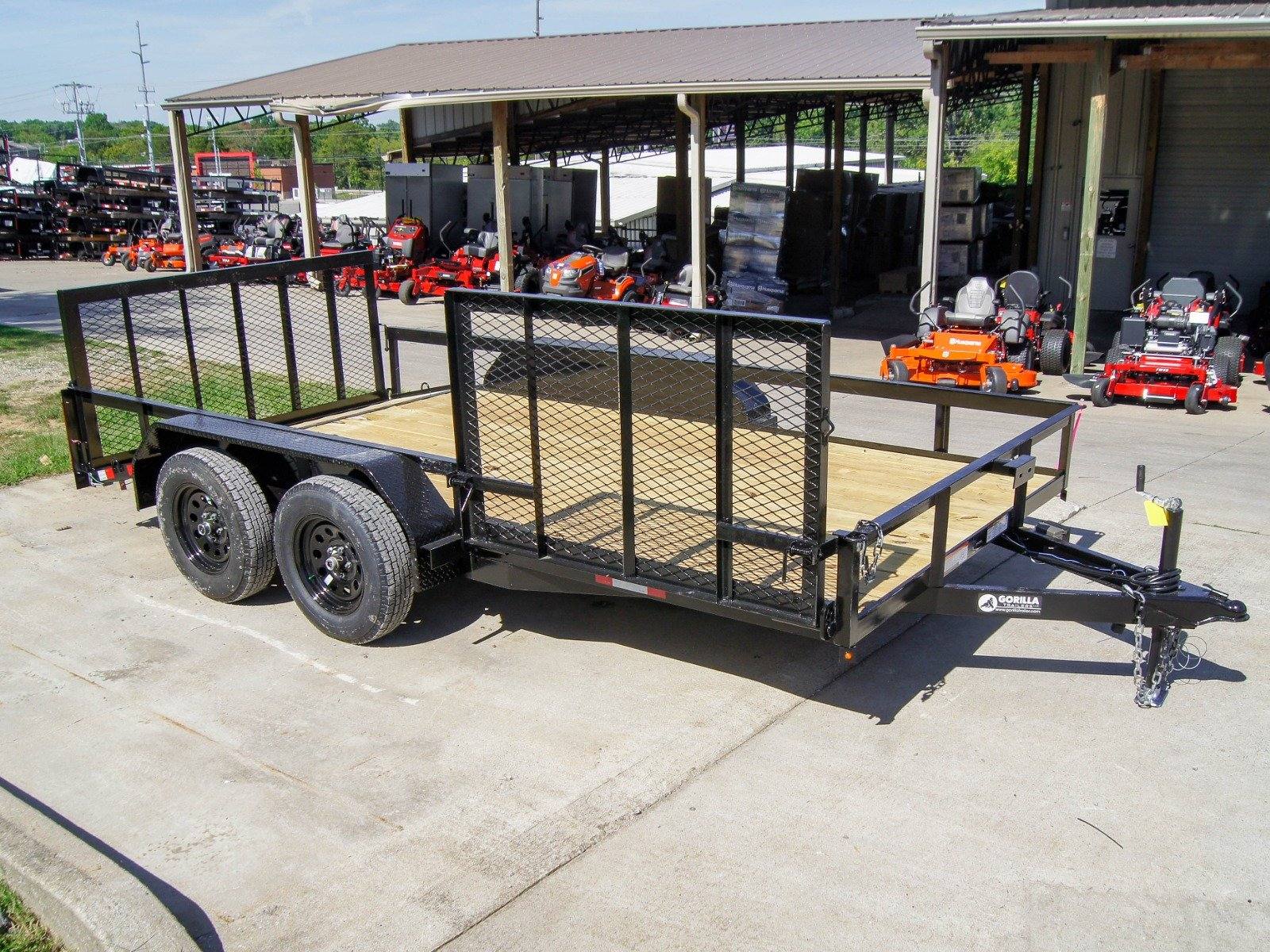 dsc00071_1_4.jpg 7x14 Utility Trailer with Side Gate and Dbl Brake (2) 3,500lb Axle - Image 1