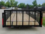 7x20 Dovetail Utility Trailer 2ft Mesh Side with Side Gate (2) 3,500lb Axles - Image 5