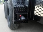 7x20 Dovetail Utility Trailer 2ft Mesh Side with Side Gate (2) 3,500lb Axles - Image 16