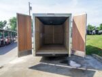 7x20 Enclosed Trailer White - Silver ATP Barn Door (2) 3500lb Axles - Image 11