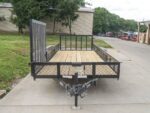 6.4x20 Utility Trailer with Side Gate and 18" Mesh (2) 3,500lb Axles - Image 3