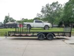 6.4x20 Utility Trailer with Side Gate and 18" Mesh (2) 3,500lb Axles - Image 4