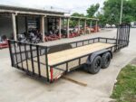 6.4x20 Utility Trailer with Side Gate and 18" Mesh (2) 3,500lb Axles - Image 7