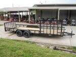 6.4x20 Utility Trailer with Side Gate and 18" Mesh (2) 3,500lb Axles - Image 8