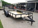 6.4x16 Straight Deck Utility Trailer (2) 3500lb Axles - Image 7