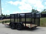 6.4x14 Dovetail Utility Open Deck Trailer (2) 3500 Axles Porta Potty and Portable Restroom - Image 4