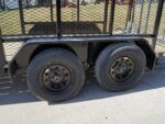 6.4' X 14' Tandem Axle Straight Utility Trailer - Mesh 6' Sides - Image 12