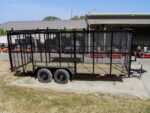 7x18 Tandem axle 2-3500lb Utility Trailer 6ft Mesh Sides with Ladder Racks 7K GVWR - Image 7
