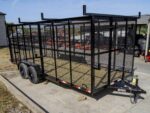 7x18 Tandem axle 2-3500lb Utility Trailer 6ft Mesh Sides with Ladder Racks 7K GVWR - Image 8
