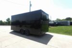 8.5x18 Black V-Nose Enclosed Trailer with Blackout Package (2) 3,500lb Axles - Image 7