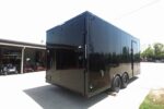 8.5x18 Black V-Nose Enclosed Trailer with Blackout Package (2) 3,500lb Axles - Image 5