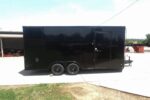 8.5x18 Black V-Nose Enclosed Trailer with Blackout Package (2) 3,500lb Axles - Image 4