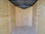 6x14 White Slant Top V-Nose Enclosed Trailer 3,500lb Axle - Image 10