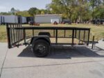 6.4x10 Dovetail Utility Trailer with 2ft Mesh Sides 3,500lb Axle - Image 3