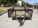 6.4x12 Dovetail Utility Trailer 2ft Mesh Side 3,500lb Axle - Image 2