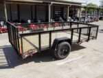 6.4x12 Dovetail Utility Trailer 2ft Mesh Side 3,500lb Axle - Image 6