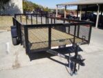 6.4x12 Dovetail Utility Trailer 2ft Mesh Side 3,500lb Axle - Image 9