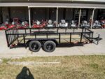 6.4x16 Dovetail Utility Trailer 2ft Mesh (2) 3500lb Axles 7K GVWR - Image 8