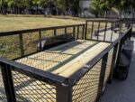 6.4x16 Dovetail Utility Trailer 2ft Mesh (2) 3500lb Axles 7K GVWR - Image 14