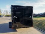 7x14 Enclosed Trailer Black V-Nose Blackout Package 3,500lb Axle Storage - Image 4