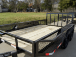 6.4x12 Dovetail Utility Trailer with Side Baskets (2) 3500lb Axles - Image 12