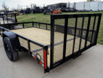 6.4x12 Dovetail Utility Trailer with 1ft Mesh Sides 3,500lb Axle - Image 16