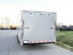8.5x32 Silver Enclosed Car Hauler Trailer With Ramp and side door (3) 7K Axles 21k GVWR - Image 7