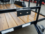 6.4x14 Dovetail Utility Trailer with 4ft Rails (2) 3500lb Axles - Image 8