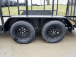 6.4x14 Dovetail Utility Trailer with 4ft Rails (2) 3500lb Axles - Image 9