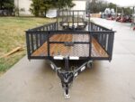 6.4x16 Straight Deck Utility Trailer with 2ft Mesh Sides Tall Gate 7K GVWR - Image 2