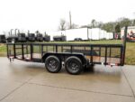 6.4x16 Straight Deck Utility Trailer with 2ft Mesh Sides Tall Gate 7K GVWR - Image 3