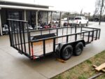 6.4x16 Straight Deck Utility Trailer with 2ft Mesh Sides Tall Gate 7K GVWR - Image 7
