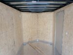 6' X 12' White Enclosed V-Nose Trailer with Diamond Plate Floor Storage - Image 19