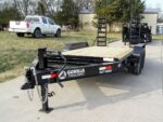 7x14 IBeam Equipment Trailer (2) 7K Axles with Stand-Up Ramps 14K GVWR - Image 2
