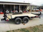 7x14 IBeam Equipment Trailer (2) 7K Axles with Stand-Up Ramps 14K GVWR - Image 8