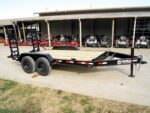 7x14 IBeam Equipment Trailer (2) 7K Axles with Stand-Up Ramps 14K GVWR - Image 9
