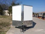 Enclosed Trailer Custom 7'x18' White Tandem Axle with Ramp and E-Tracks Storage