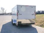 Enclosed Trailer Custom 7'x18' White Tandem Axle with Ramp and E-Tracks Storage - Image 4