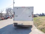 Enclosed Trailer Custom 7'x18' White Tandem Axle with Ramp and E-Tracks Storage - Image 5