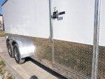Enclosed Trailer Custom 7'x18' White Tandem Axle with Ramp and E-Tracks Storage - Image 12