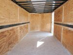 Enclosed Trailer Custom 7'x18' White Tandem Axle with Ramp and E-Tracks Storage - Image 16