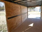 Enclosed Trailer Custom 7'x18' White Tandem Axle with Ramp and E-Tracks Storage - Image 19
