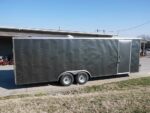 Enclosed Trailer 8.5x24 Tandem Axle Charcoal Gray - Motorcycle Car Hauler Storage - Image 4