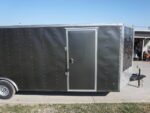 Enclosed Trailer 8.5x24 Tandem Axle Charcoal Gray - Motorcycle Car Hauler Storage - Image 8